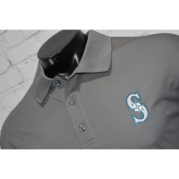 Seattle Mariners Golf Polo Shirt Mens Size XL Baseball MLB TX3 Cool Polyester - Picture 2 of 6